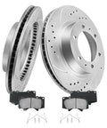Beefy Front Brake Rotors Kit For Toyota Tacoma 2005 To 2023 6 Lug Not For 5 Lug Includes 319mm 12.56in Rotors Also Fits 2003 To