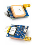 Two Pack NEO 7M GPS Module Bundle With SMA Antenna Interface For Arduino STM32 C51 3V3 And 5V TTL, top and bottom view