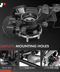 Beefy Front Right Steering Knuckle And Wheel Bearing Hub Assembly for Hyundai Elantra 2007 to 2012 with Four Wheel ABS