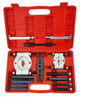 5 Ton Bearing Separator and Puller Set with 2 Inch and 3 Inch Jaw Bearing Splitter Remover Tool Kit in red case