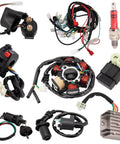 ATV Quad Wiring Harness Kit With Electric Start For GY6 50cc 70cc 110cc 125cc Engines, Fits Go Kart Dirt Pit Bikes And 4 Wheelers