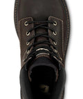 Top view of Kittson 6 Inch Steel Toe Work Boot For Men Brown Leather Slip Resistant Outsole Electrical Hazard Rated ASTM F2413 18 Compliant Size 10 D Medium All Day Comfort.
