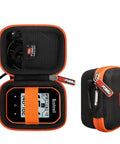 Rugged EVA Golf GPS Case For Bushnell Phantom 2 And 3 Slope And Swami KISS 2.0 Handheld Rangefinder Case Only Orange, with zipper and handle.