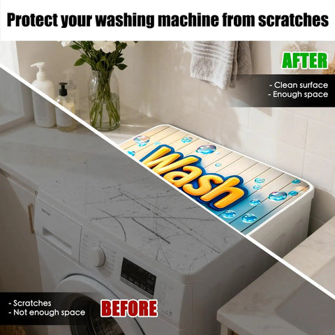 Dope Cartoon Bubbles Top Cover For Washing Machine And Dryer 23.6 X 19.6 Inches Protective Cover Pad Keeps Dust And Scratches Off