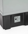 Close-up of base and control panel on Portable Fume Extraction Unit With Dual Workspace Purification, F7 Pre Filter And H13 HEPA.