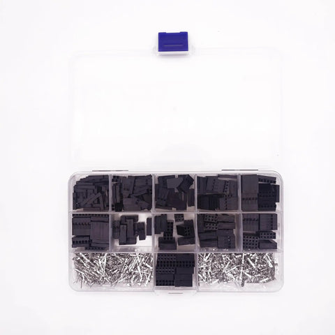 Open box of Dupont Connector Kit With 620 Pcs Crimp Pliers Crimper JST Pro Grade Tool Set Terminal Ferrule Wire Hand Tools For RC