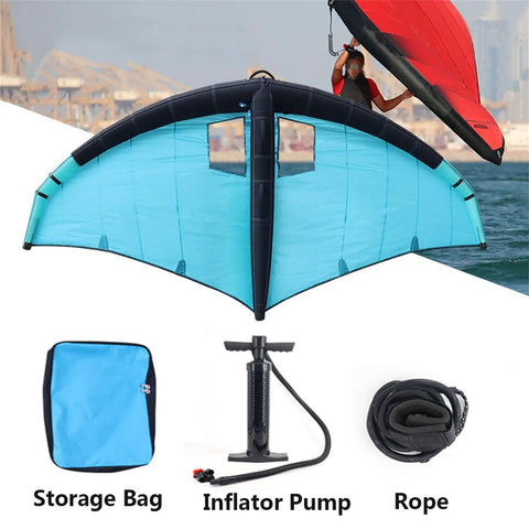 Inflatable Surf Wing For Windsurfing And Foil Wing Surfing Five Cubic Meters Handheld Kitesurfing Canopy For Wind Wing Foiling