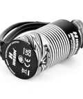 Beefed Up 2852 3100KV Brushless Motor For 1x10 Scale RC Cars And Trucks, waterproof, close-up showing branding and cables