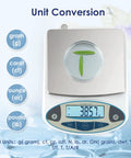 Ultra Accurate 0.01g Lab Digital Scale With 5000g Capacity, displaying units and readings on LCD