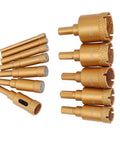 Get The Ultimate 12-Piece Hole Saw Kit With M10 Drill Bits For Ceramics Brick And Glass Plus Dry Wet Drilling Capability Using High Speed Steel Core Bits In Sizes From 6-35MM Perfect For Pros And DIYers Akin To A Total Game Changer, 12 HSS core bits