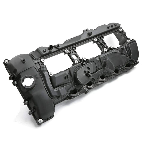 N55 Engine Valve Cover Kit With Gasket Bolts And Oil Cap For BMW 335i 535i 3.0L Black Fits 2010 Through 2019 Models