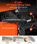 9 Inch Benchtop Woodworking Band Saw With 0.5 HP Motor For Beast Mode Cuts Up To 3.5 Inches, 11.8 By 11.8 Inch Cast Aluminum Table, Tilt From 0 To 45 Degrees