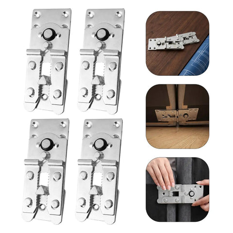 Rock Solid Six Piece Set Couch Joining Brackets For Sectional Sofas Galvanized Steel Connector Clips showing four clips and installation details.