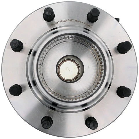 Garage Tested Front Wheel Bearing And Hub Assembly For 1999 To 2004 Ford F250 And F350 Super Duty 4WD Dual Rear Wheel Trucks top view
