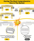 Comparison of Heavy Duty 3 In 1 Framing Tool With 12 14 16 Inch On Center Stud Layout Gauge sizes 12, 14, and 16 inch shown.