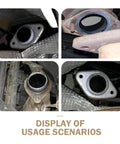 Installation of 2 Piece Universal Exhaust Manifold Gasket Set Donut Gasket with 65mm ID, 80mm OD, 17mm thick for 1-3/4 inch pipe