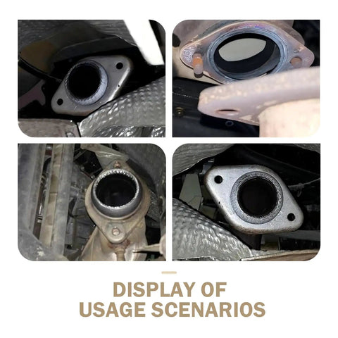 Installation of 2 Piece Universal Exhaust Manifold Gasket Set Donut Gasket with 65mm ID, 80mm OD, 17mm thick for 1-3/4 inch pipe