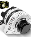 Beefed Up Replacement Alternator For Honda Odyssey 2014 2015 2016 2017 Ex Ex Lx Touring Elite Se Three Point Five L V6 12V 130A Clockwise 6 Groove Clutch Pulley OE 31100 RV0 A11 11775N, showing front view with pulley and packaging box.