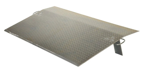 Built Tough Aluminum Loading Dock Plate 72X36 Half Inch 7800 Lb Capacity, heavy duty ramp for freight transfers.