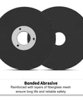 Two Inch Cut Off Wheel Kit With One Quarter Inch Stem Mandrel For Die Grinder And Rotary Tool Three Eighth Inch Arbor Hole Pro Grade Metal And Stainless Steel Cutting Discs