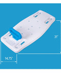 Portable Shower Bench For Tub With Adjustable Width Fits Most Bathtubs Contoured Seating For Maximum Comfort Supports Up To 300 Pounds