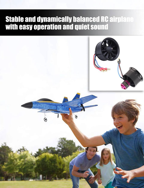 Child launching RC jet with 50mm EDF Brushless Motor With ESC For RC Jets 4S KV4300 Beefy Thrust Ducted Fan Pre Soldered Combo