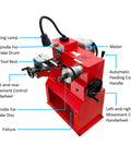 Brake Drum And Disc Lathe For Small And Medium Vehicles With Variable Frequency Speed Control 110V 1100W machine with labels