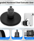 Beefed Up Hardened Steel Extruder Gear With Integrated Shaft For 5M And 5M Pro Direct Drive Replacement Nano Coating POM Gears