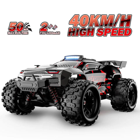 All Terrain 1:18 RC Truck With 40 KPH High Speed 4WD Off Road Electric Vehicle Dual Rechargeable Batteries