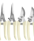 Four Pack Garden Shears Set With Stainless Steel Blades, Durable Pruning Shears, Scissors and Garden Clippers, Safety Locking Mechanism