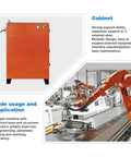 Industrial CNC Robotic Welding Arm For Container Frame Assembly And Logistics Facilities Multi Metal Automated Welder in factory setting.