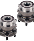 Rear Wheel Bearing And Hub Assembly Pair Fits 13-16 Scion FR-S, 13-19 Subaru BRZ, 19-21 Crosstrek, steel construction, top view.