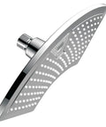 12 Inch Chrome Rainfall LED Shower Head With Color Changing LED LCD Temperature Display Curved Fan Design 123 Rub Free Jets