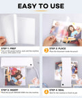 Instructions for using Hella Durable Thermal Laminating Pouches 300 Pack 3 Mil Full Letter Size 9 X 11 5 Inches.