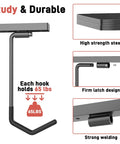 Ceiling Bike Rack For Garage And Home Storage Hang Indoor Bicycles Up To Two Horizontally Or Four Vertically With Adjustable Hooks 25 Inch Durable Steel Construction Rust Resistant Space Saving showing hook capacity and welding