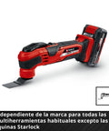 All In One Pro Grade 4 Piece Multitool Accessory Set With BIM Plunge Saw Blade 34 Mm 18 TPI BIM Half Round Blade shown