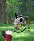 Beefed Up 212 Carburetor Kit For Predator 212cc Engines And 224cc Go Karts Mini Bikes With Jets Upgrades 6HP And 7HP visible in forest