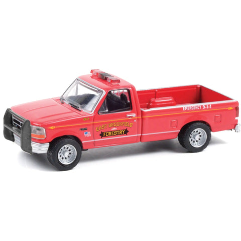 Red 1992 Pickup Truck Diecast Model Car 1 64 Scale From East Brookfield Forestry Massachusetts Fire Rescue Series Collectible