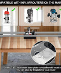 Dust Collection Hood For Slab Flattening Router Slide And Skid Captures 95 Percent Of Wood Dust displayed on wooden table