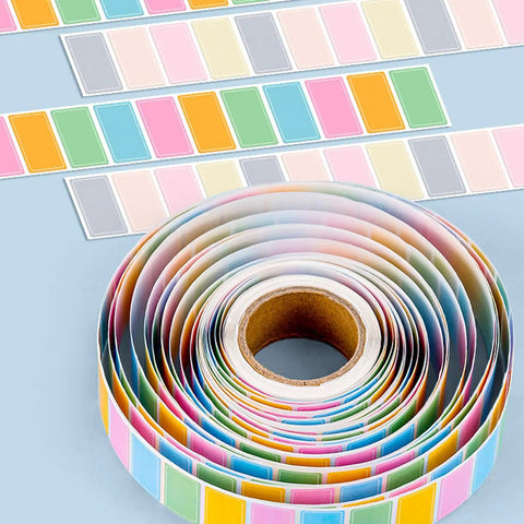 800 Piece Color Coded Adhesive Labels for School Office Kitchen and Food Storage Labeling Set Durable Humidity Resistant Stickers in Assorted Colors 2.5x1.5 Cm, rolled labels