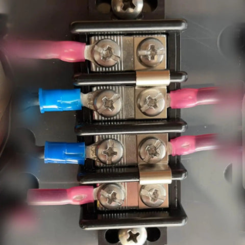 Brass Terminal Block Jumpers With Nickel Plating, 30A Jumpers for control panels showing connections and wiring detail