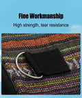 Close-up of Road Warrior Snare Drum Gig Bag With Padded Shoulder Strap showing strong metal ring and durable fabric detailing.