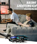 Remote Control Airplane With Three Batteries, Foam RC Plane For Kids And Adults, in indoor setting with two people gaming