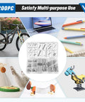 Heavy Duty Compression Springs Kit For Industrial Use with organized 200-piece galvanized coil springs set.