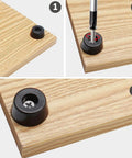 Installation steps for Heavy Duty Round Rubber Furniture Pads With Stainless Steel Mounting Screws Black Non Slip Table Leg Base 32X27X30Mm 12 Pack.