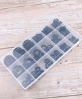 Rubber Seal Ring Grommet Kit 125 Piece Set In Pollution Free Material With Super Elastic Gaskets For Faucets Hoses Windows And Home Appliances Built Tough For Cars And Everyday Home Projects, plastic organizer case with black rubber rings