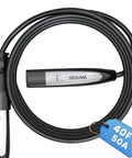 Dead Simple EV Charger Extension Cable 50 Amp 40 FT 240V 12KW NACS Plug close-up view of heavy-duty charging cable.