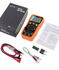 6000 Count Digital Multimeter With NCV LCD For AC And DC Voltage And Current, Resistance, Capacitance, Live Wire, Frequency, Temperature, Duty Cycle, Continuity And Diode Testing kit with probes