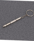 Keychain screwdriver from 1000 Piece Stainless Steel Miniature Screws Kit For Glasses Phones Watches And Eyewear With Screwdriver And Tweezers Included