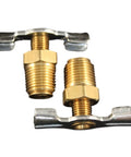 1/8 Inch NPT Compressor Tank Drain Cock Replacement Set Pack Of 2 For Air Tanks, Easy Turn Handle, Durable Metal Parts